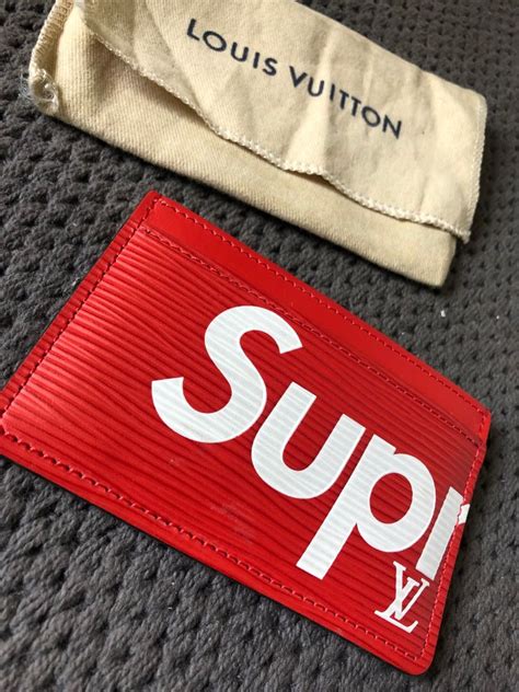 supreme lv card holder grailed|Louis Vuitton x Supreme Cardholder Review .